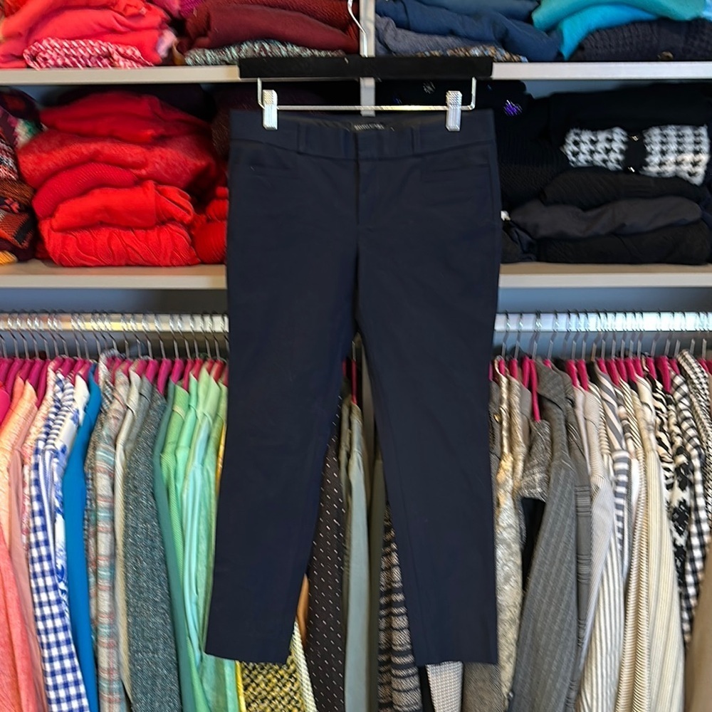 Banana Republic navy 4 pocket cropped trousers size 2